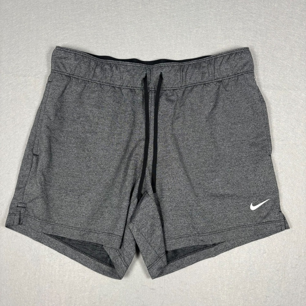 Nike Women's Attack Training Shorts‎ Sz Small Mid Rise 5" Inseam Gray DA0319-010